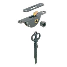 Møbellås for innfresing, med hake