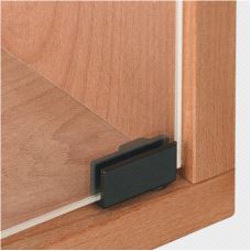 Glassdørhengsel "pin" 34 x 16mm Sort matt