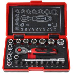 Pipenøkkelsett Tecos T-0623M 24-d.
