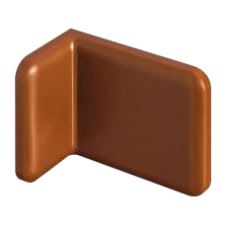 Bakpanelvinkel 50 x 42mm, Dekkappe Brun 20-pk.