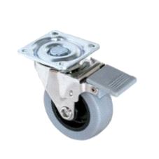 Gummihjul Emuca Ø50mm m/brems