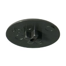 Minifix Dekkappe Ø15/ PZ2 Sort, 500-pk.