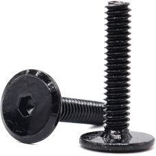 Møbelbolt Sortgalv. M6 x 40mm, 20-pk.