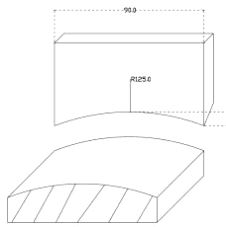 Rillestålprofil B=90mm