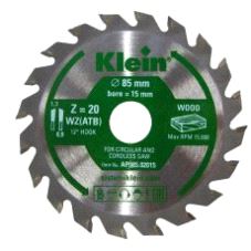 Sagblad Sistemi Ø85 Z-20 B=1,3 d=15