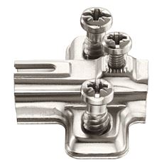 Minihengsel Metalla, Festeplate H2 m/Euroskruer