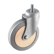 Møbelhjul Ø80 H=103 Bøk/Gummi