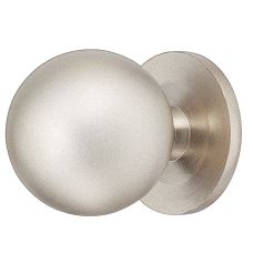 Knott Ø25 m/fot Forniklet Messing