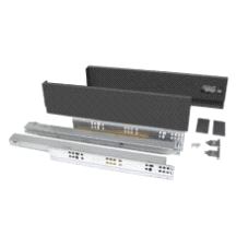 Vertex Skuffesider m/skinner Antrasit H83 x 500