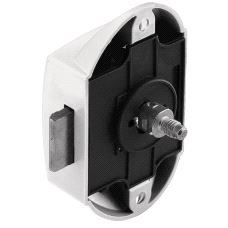 Trykknapplås 25mm Hvit