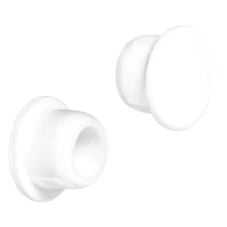 Dekkappe for hull Ø6/8mm Hvit plast, 100-pk.