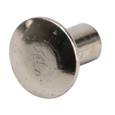 Pynteskrue M4 for lærgrep, messing Forniklet, 20-pk.