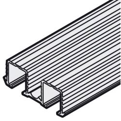 Slido F-Line21 Toppskinne 2 løp Innfr. 2,5m.