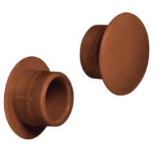 Dekkappe for hull Ø12/18mm Brun plast RAL8007, 500-pk.