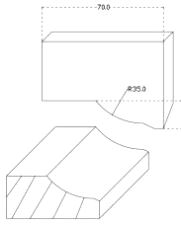 Rillestålprofil B=80mm