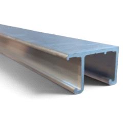 Alu profil 1010 Dbl. for skyvedør 3m.