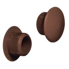 Dekkappe for hull Ø10/15mm Brun plast, 500-pk.