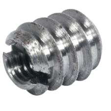 Iskruingsmutter Tverrspor M6 x Ø9/12 x L11mm, 100-pk.