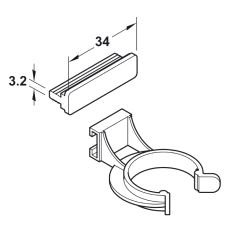 Sokkelben Axilo78, Klips for notspor