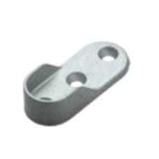 Garderoberør Oval 30 x 15mm Matt Chrome, Endefeste