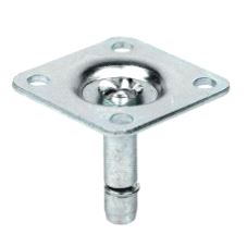 Møbelhjul System W, Toppfeste med plate 40x40mm