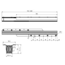 Borduttrekk L=740 Åpning 1.588mm