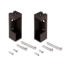 Garderoberør LUXE, Fester for undermontering Plast Moka