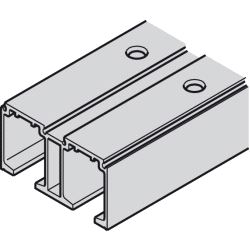 Slido D-Line11 ALU-profil 40-100 kg. Dbl. 2.000mm