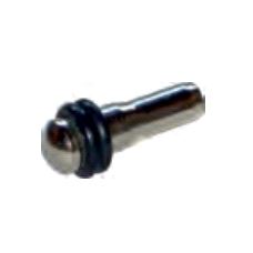 Glasshyllebærer for hull Ø5mm m/gummiringer, 100-pk.