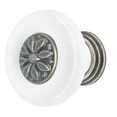 Knott Ø37mm Porselen, Antikk tinn mønstret