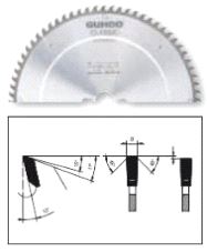 Sagblad Guhdo Ø350 Z-108EAM Pos. B=4,0
