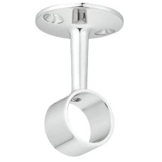 Garderoberør Ø25mm, Feste Åpen Chrome