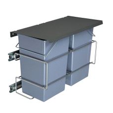 Avfallsystem 2x 12l. m/lokk